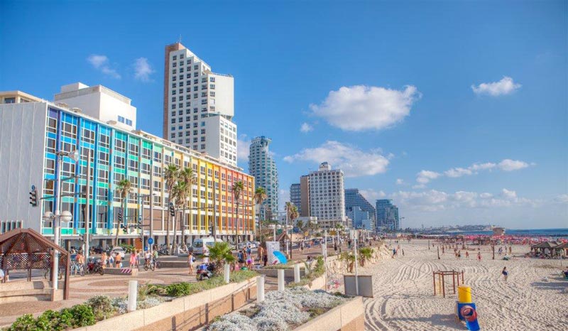 Der große Strand von tel Aviv