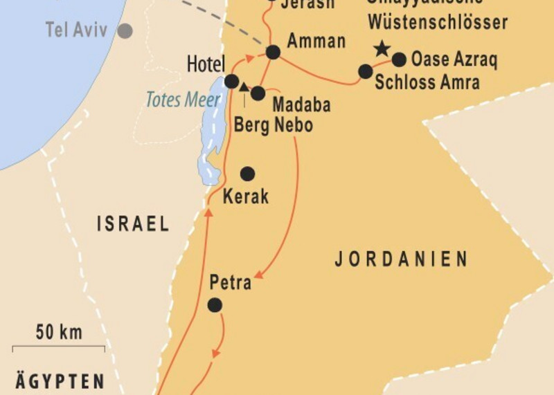 Klassische Jordanien-Rundreise Klassische Jordanien-Rundreise